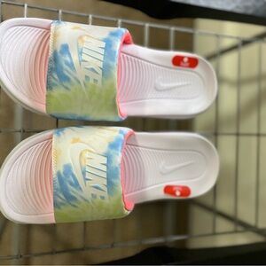 Nike Slides women’s multi color size 8 Never Worn